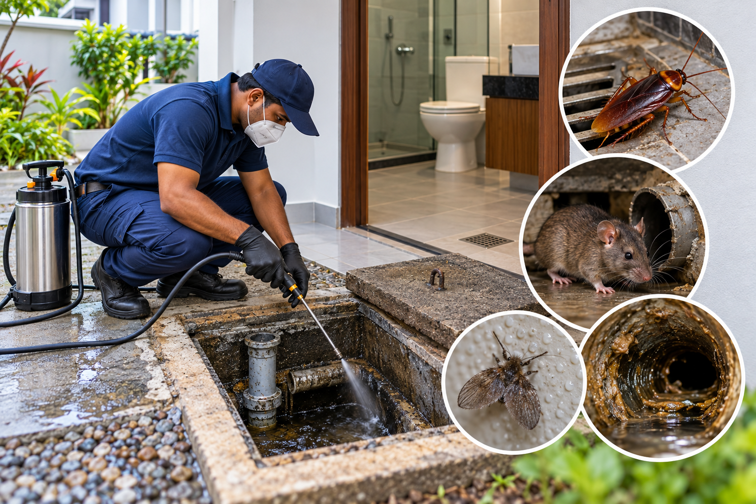 Drainage & Sewer Pest Treatment in Kochi