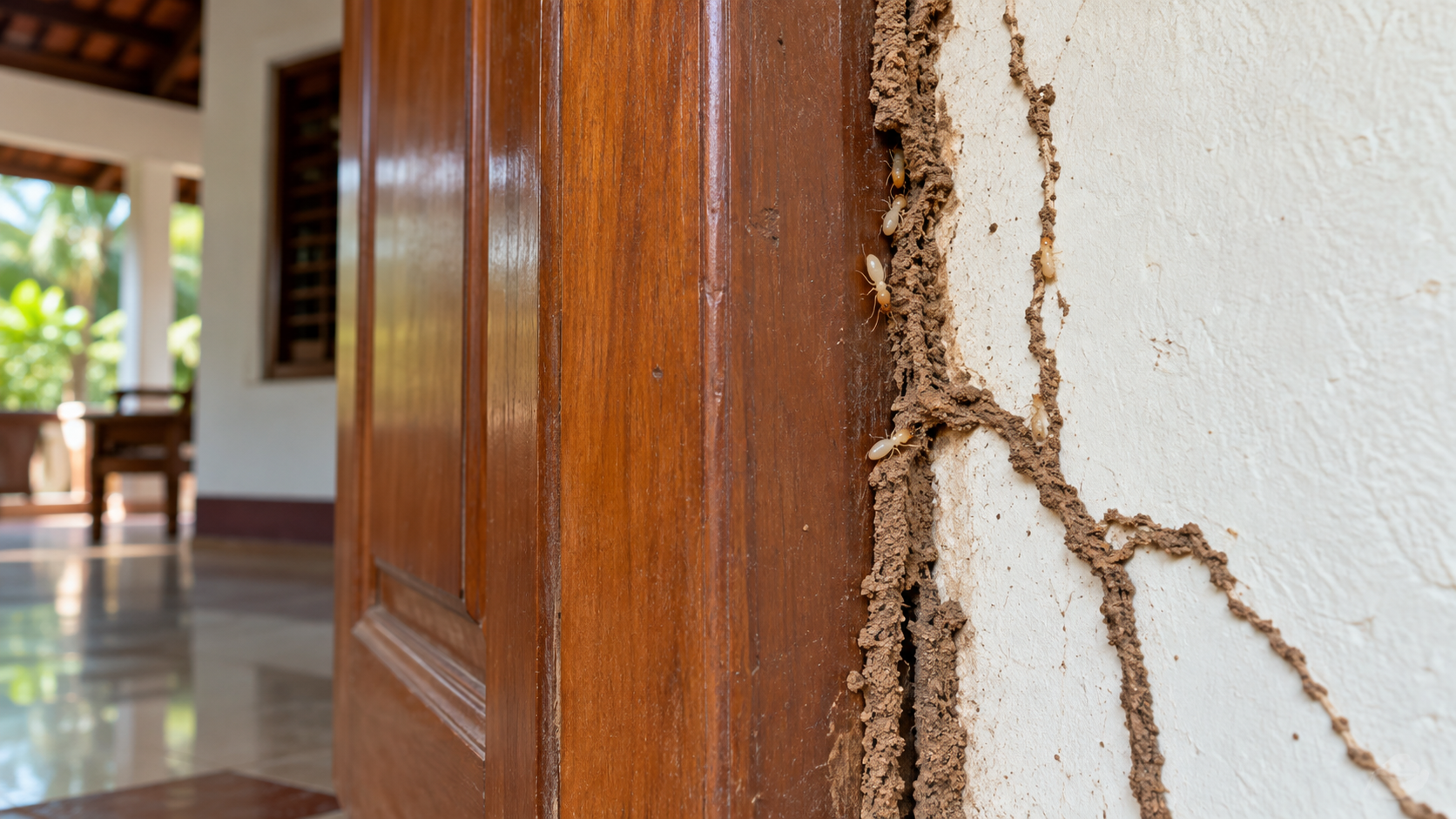 termite control ernakulam white ants door frame